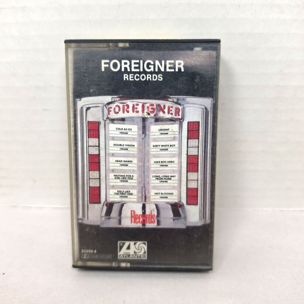 Foreigner  - Records (1982) - Atlantic Hard Rock Cassette Tape, Album